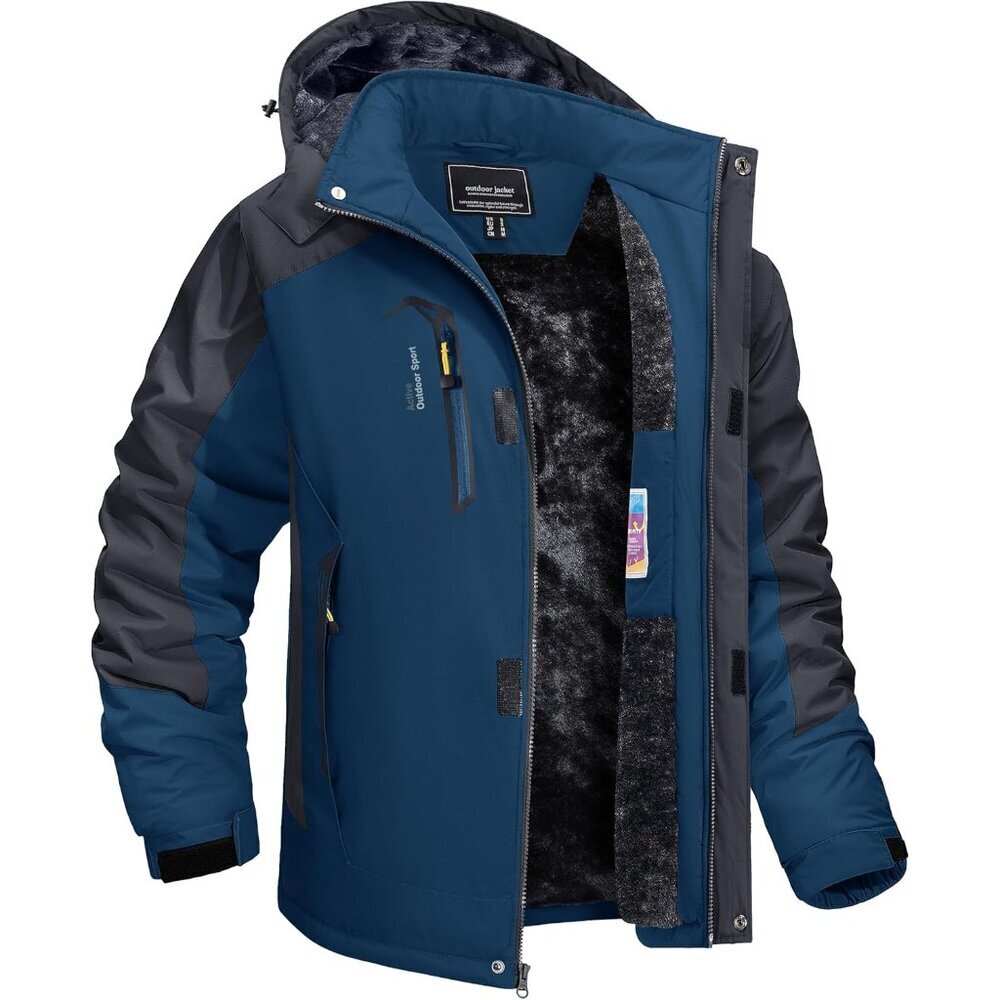 Winter Jacket Men's Water-Resistant Fleece Jacket Snow Ski Jacket Military Tacti
